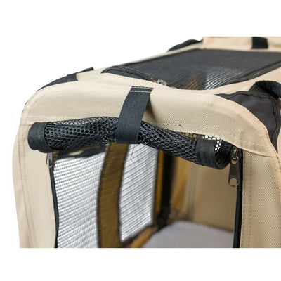 Pet Carrier Beige, PC201B, Multiple Pockets