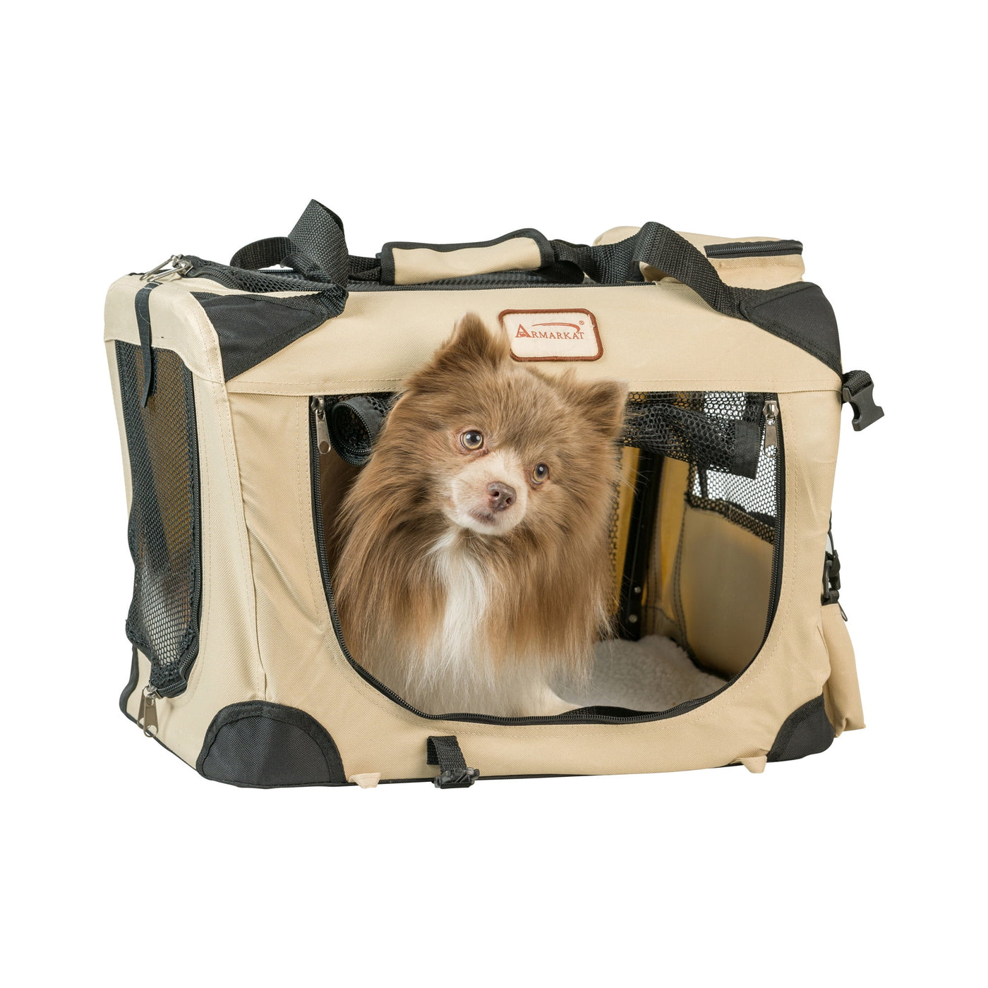 Pet Carrier Beige, PC201B, Multiple Pockets