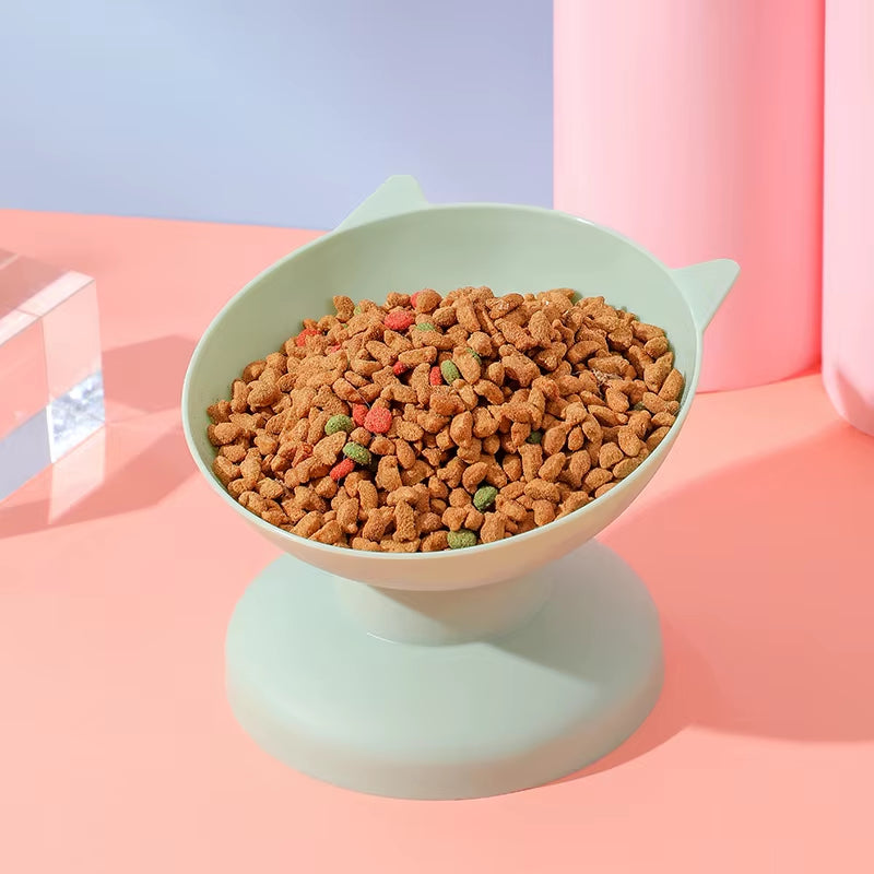 Pet Food Bowl High Bottom Tilt Neck Protector Antichoking Dog and Cat Water Bowl Antidumping Cat Drinking Feeding Supplies
