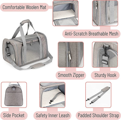 - Pet Carrier, Cat Carrier, Dog Carrier, Cat Bag Carrier, Cat Travel Carrier